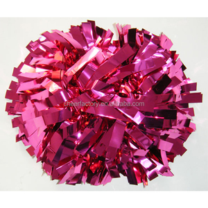 Pompons métalliques en argent pour pom-pom girl à prix d'usine - Product Image 6