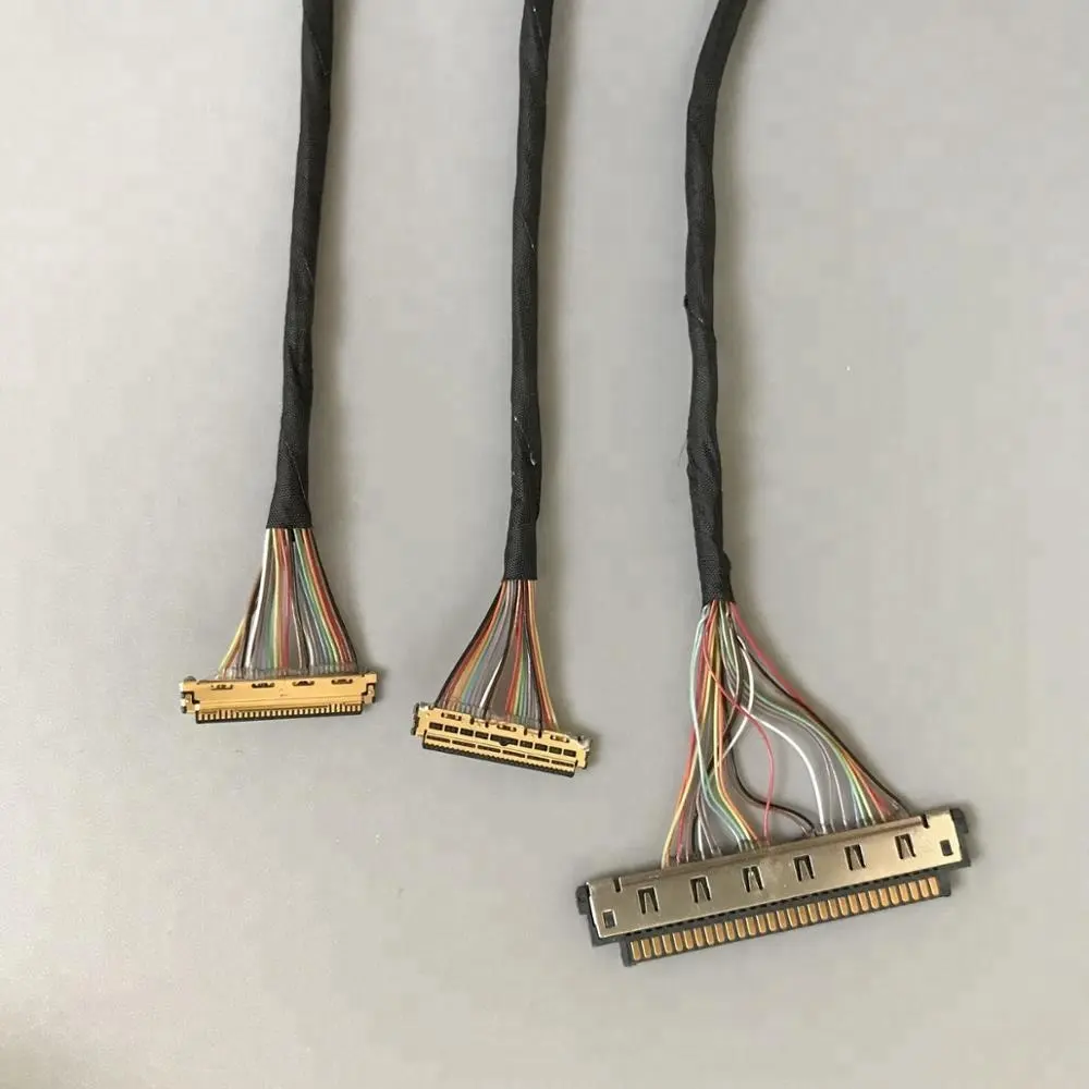 LVDS cable for LCD panel for laptop LTN141AT11 LVDS to 30 pin 0.4 pitch connector