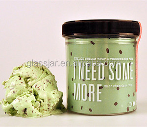 Food grade stampato ice cream vaso di vetro - Product Image 1