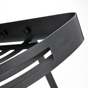 Accessoires de salle de bain noirs en métaux précieux, étagère de rangement murale pliable <span class=keywords><strong>avec</strong></span> cadre perforé pour vasques, double <span class=keywords><strong>angle</strong></span> - Product Image 3