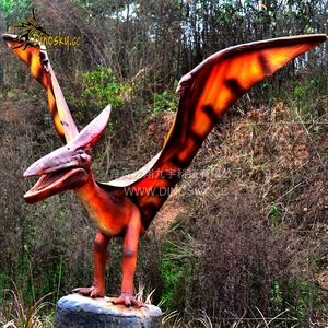Simulation du <span class=keywords><strong>monde</strong></span> jurassique modè<span class=keywords><strong>le</strong></span> animatronique de <span class=keywords><strong>dinosaure</strong></span> ptérosaure pour parc <span class=keywords><strong>d</strong></span>'attractions DINOSKY - Product Image 2