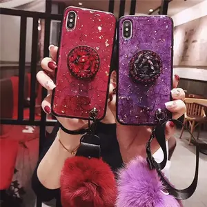 Boa diretamente venda de mármore de luxo glitter caso de telefone de pele para Huawei Honra Nova 3i Nova 3 2 S 9 Lite V20