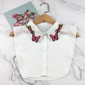 Nuevo desmontable blusa media camisas elegante de las mujeres de la moda falso Collar de bordado - Product Image 3