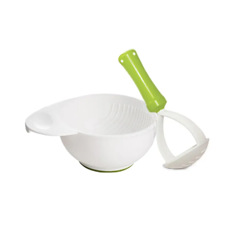 Hot Selling Baby Food Grinding Bowl Plastic Baby Masher Bowl