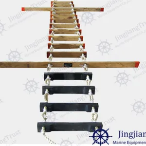 CCS Goedgekeurd Marine Houten Vouwen Pilot Ladder, Inscheping Touwladder