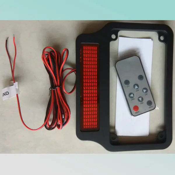 Наружный 16, 5 х8, 5 см 7 х23 пикселя США мотоцикл прокрутка сообщение светодиодная подсветка номерной знак