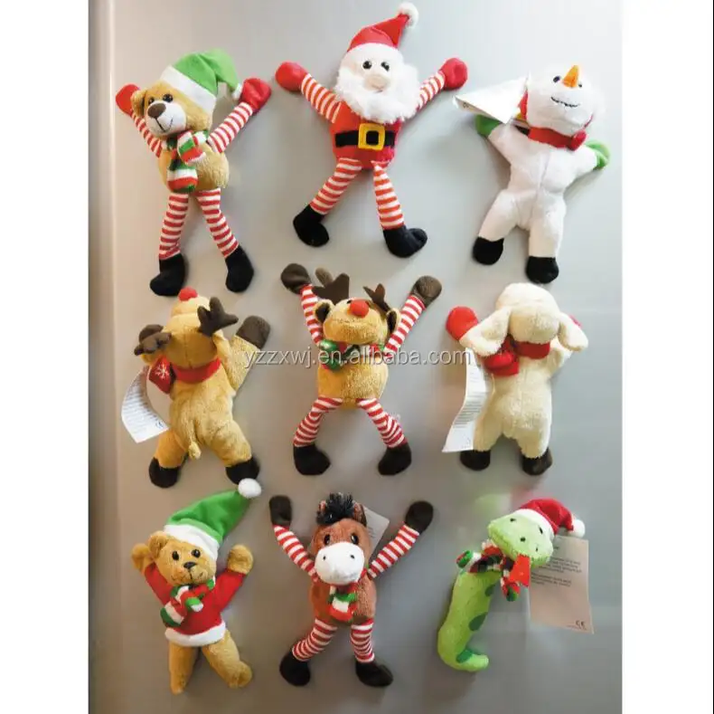 free sample christmas deer toys with magnet kids magnet toys Plush Magnet Animal