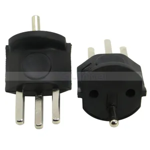 Flame Repellent Material Nylon 250V 16A EU to Swiss Plug Adapter