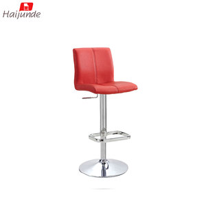 Sillas de Barra con Reposapiés de Metal de Color Rojo/Taburetes de Barra/Muebles de Cocina - Product Image 3