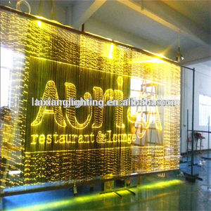 2015 Zhongshan cortina de luz de fibra de iluminación llevado <span class=keywords><strong>restaurante</strong></span> de <span class=keywords><strong>la</strong></span> pared <span class=keywords><strong>la</strong></span> luz decorativa óptica con mando <span class=keywords><strong>a</strong></span> dista - Product Image 1