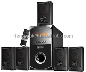 RHM Speaker Rumah Multimedia 5.1 Kanal, Speaker Pemutar Dvd Remote dengan Usb dan Fm