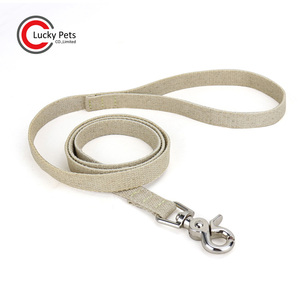 Collar y correa de algodón de cáñamo Natural, ecológico, personalizado - Product Image 5