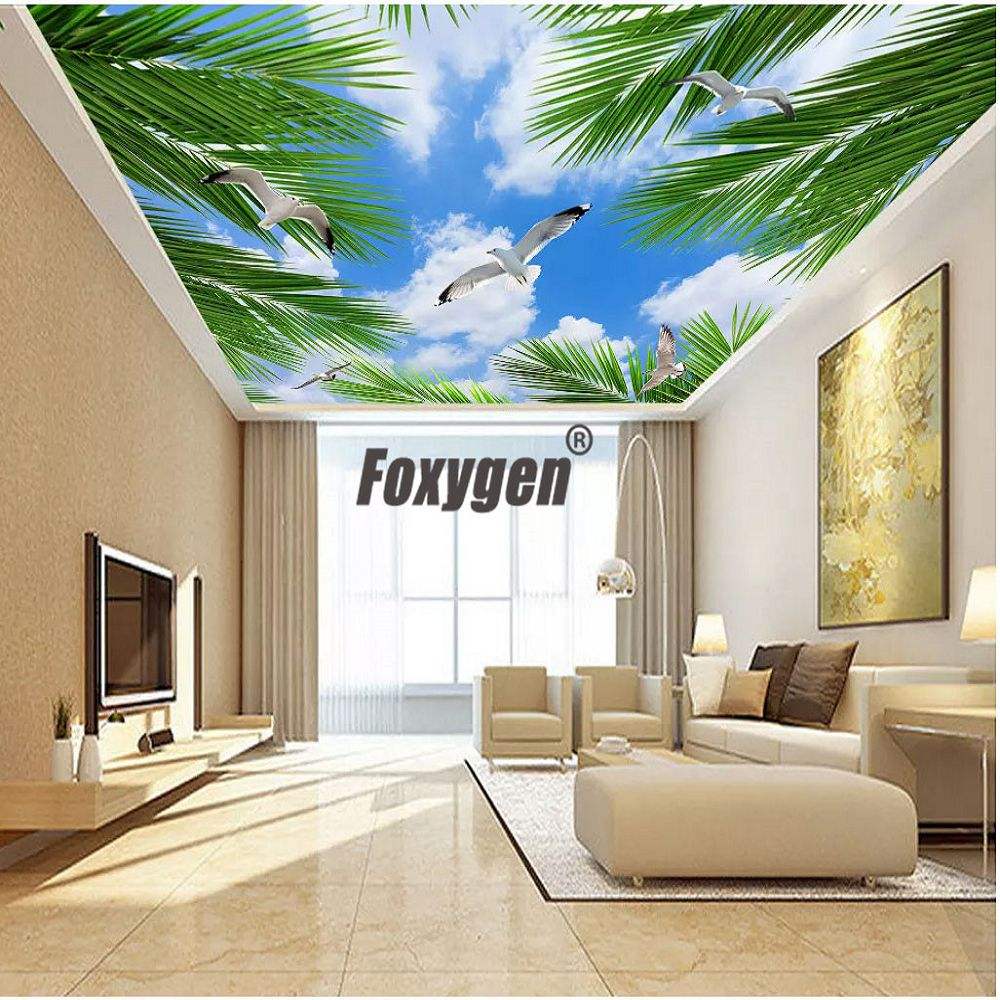 Cielo azul película del techo del estiramiento