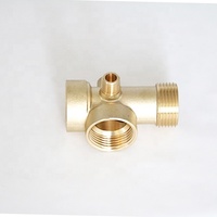 Connecteur cinq voies en laiton pour raccords de pompe à eau, raccord forgé de 1 pouce
