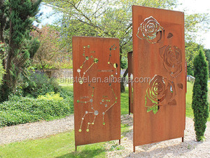 Palo a T per Recinzione Contemporanea in Acciaio Corten Solido Economico da 3 Metri - Product Image 3