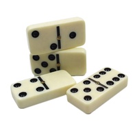 Jeu de dominos en bois personnalisé, double six, dominos en bois pour adultes