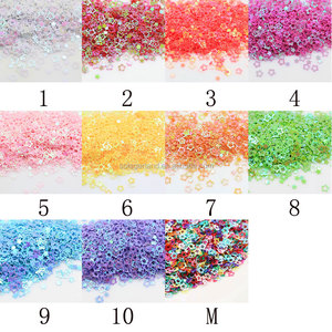 5 millimetri Scava Fuori Prugna Fiore Del Chiodo di Abbellimenti Paillettes Stella Per Artigianato Artigianato Decorazioni di Riempimento Glitter Star Paillette Fai Da Te Mat - Product Image 5