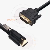 Cable OEM ODM 1,4 5 pies 1,5 M, chapado en oro de velocidad 24 + 1 pin macho a macho 1080P HD HDMI DVI