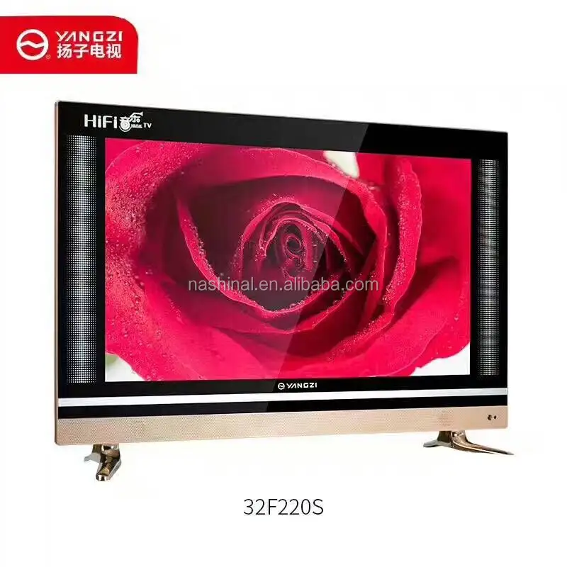 YANGZI marka çift cam modle 32F220S 10 W hoparlör ile LED TV