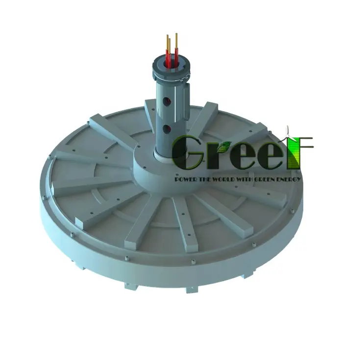 3kW Low RPM Axial flux coerless permanent magnetic generator for vertical wind turbine