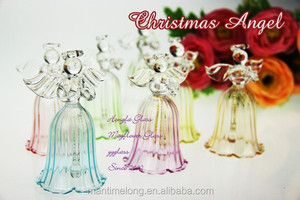 Bella decorazione della casa wed ding sposato vetro trasparente angelo di preghiera Carillon di Vento auto pendente regali - Product Image 2