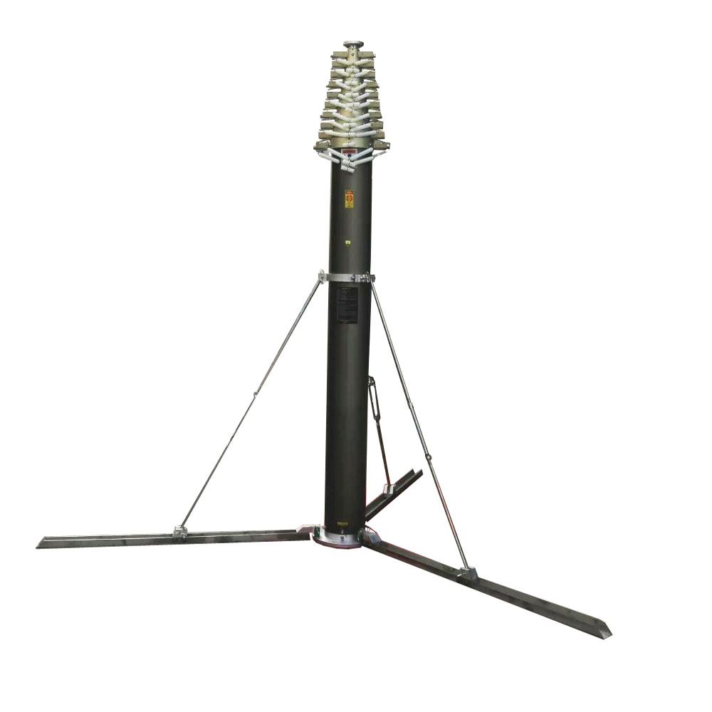 Полуавтоматические выдвижные ошейники 10 метров до 20 м, суперустойчивая Алюминиевая выдвижная телескопическая мачта со штативом