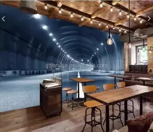 BH042 ihouse 2017 moderne 3d guangzhou restaurant wallmural