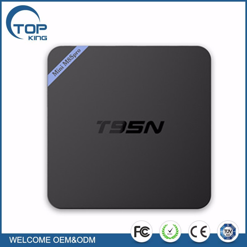 T95n Mini M8s Pro 2 gb Ram T95n Android 6.0 Tv Box avec bluetooth wifi, Kodi 6.1 Tv Box Vente Chaude Nord Américain