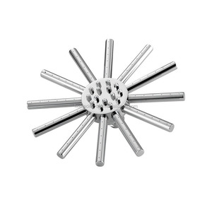 Accessorio per doccia a stella in ottone cromato da 8.7 pollici 220mm eco-friendly ad alta pressione per risparmio idrico da parete per bagno - Product Image 4