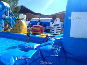 Theme Swimming pool inflatable water park, giant slide with swimming pool detachable - Product Image 4