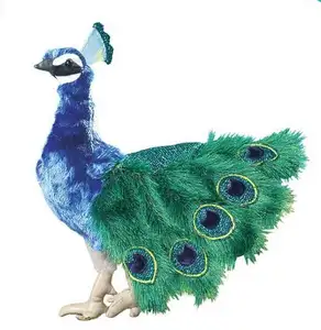 Cao Chất Lượng Động Vật Công Trống Đồ Chơi Thú Nhồi Bông Sống Động Con Công Với Cánh - Product Image 1