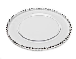 Ensemble d'assiettes à dessert en <span class=keywords><strong>verre</strong></span> à bordure dorée Fine pour mariage - Product Image 5
