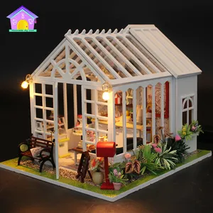 Kit de manualidades Diy para adultos, Ideas hechas a mano, modelo de casa de muñecas en miniatura de jardín, juguete