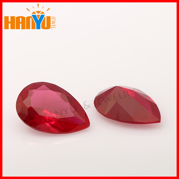 Pierre précieuse brute acheteurs rouge corindon synthétique ruby pierre