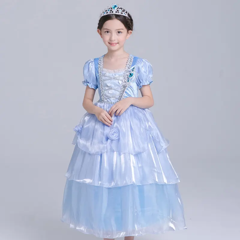 2018 سندريلا الأميرة الاطفال فساتين للحزب الكرة زي