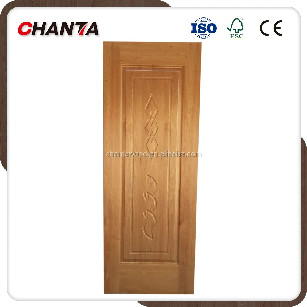3mm 4mm 4.5mm HDF Melamine door skin from chanta factory direct