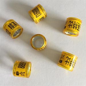 Anillos de palomas <span class=keywords><strong>2023</strong></span> <span class=keywords><strong>oiseaux</strong></span> kabutar anneaux de jambes gravure canari finch anneaux en aluminium bandes jaunes pigeons de course à vendre - Product Image 6