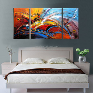 Dipinti ad olio con Base dipinti di paesaggio astratto moderni fatti a mano su tela colorati arte della <span class=keywords><strong>parete</strong></span> <span class=keywords><strong>per</strong></span> la decorazione della casa - Product Image 6