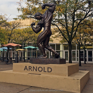 Artisanat en métal En Bronze Grandeur nature Célèbre Mâle Arnold Schwarzenegger Statue Sculpture - Product Image 3