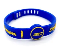 Mehrfarbig verstellbare Armbänder geprägtes Silikon-Basketball-Silikon armband