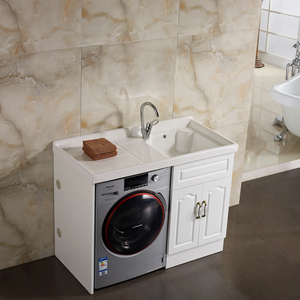 Mobile <span class=keywords><strong>Lavanderia</strong></span> Personalizzato <span class=keywords><strong>con</strong></span> Lavabo per <span class=keywords><strong>Lavatrice</strong></span> - Product Image 3