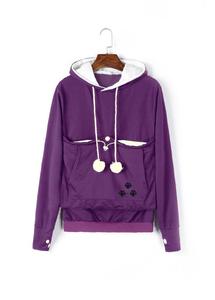 Inverno Hoodies Del Fumetto <span class=keywords><strong>Gatti</strong></span> Amante Kangaroo Dog Con Cappuccio A Maniche Lunghe Felpa Tasca Frontale Casual Animale Orecchio Felpa Con Cappuccio 4xl - Product Image 5