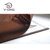 Porte-menus en cuir PU V-ding A4/8,5x11 pouces pour restaurants et hôtels (personnalisable OEM/ODM, origine Chine, 20 ans d'expérience)