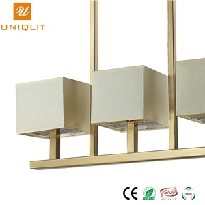 China por mayor Hotel 3 E14 lámpara hierro luz pendiente tela - Product Image 3
