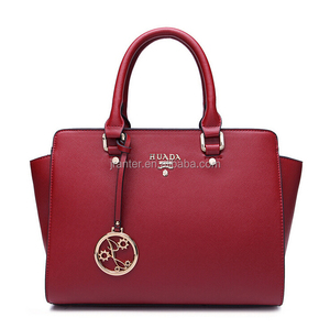 Venta caliente de lujo nuevas mujeres <span class=keywords><strong>dos</strong></span> cara del bolso de hombro del bolso de cuero - Product Image 2