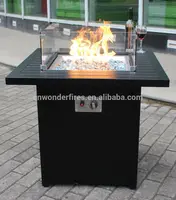 33 ''Square Backyard Patio Fire Pit BBQ、屋外ガーデンガス正方形firepit、Outdoor正方形炭金属火災ピット