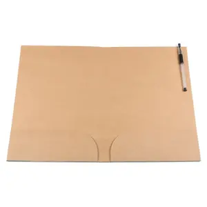 Promotional gift paper file OEM logo printing A4 craft paper folder