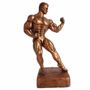 Sculpture de musculation en résine faite à la main pour les trophées de musculation - Product Image 1