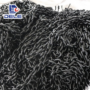 DELE Factory 3x9mm G80 20Mn2 <span class=keywords><strong>Cadena</strong></span> de elevación 20Mn2 <span class=keywords><strong>Cadena</strong></span> de carga de acero de aleación para eslingas <span class=keywords><strong>Cadena</strong></span> de hierro negro para la venta - Product Image 5