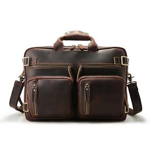 <span class=keywords><strong>Mochila</strong></span> Portaordenador Vintage Tiding OEM, Maletín de Cuero Vacuno de Primera Calidad, Convertible en <span class=keywords><strong>Mochila</strong></span> para <span class=keywords><strong>Hombre</strong></span> - Product Image 3